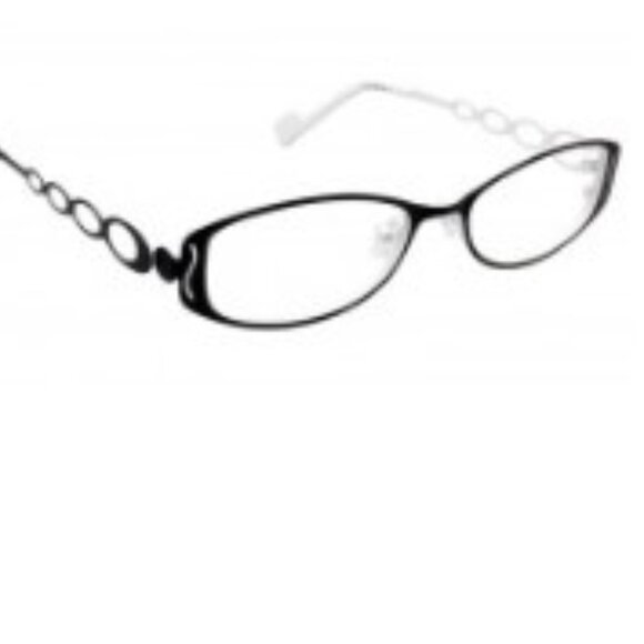 NWT-Izumi Women eyeglass frames black & white - Picture 2 of 10